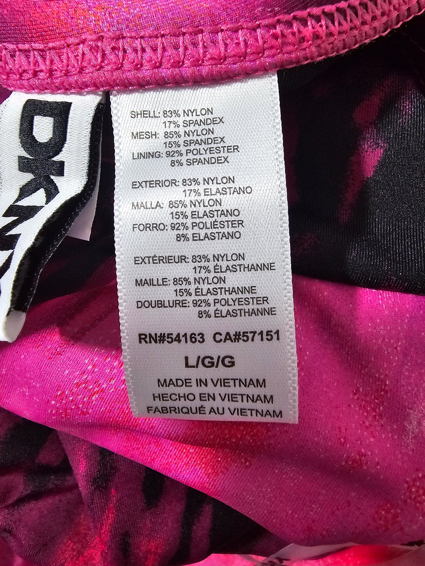 DKNY Women's Tie-Back Halter-Style Pink Multi Size S No tag