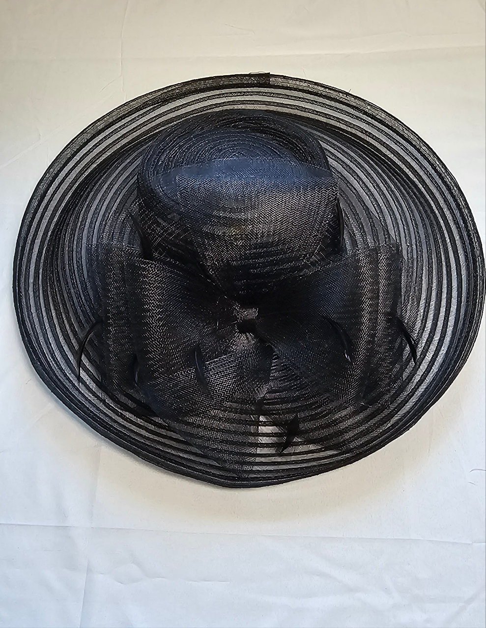 Bellissima Millinery Collection Women's Crinoline Romantic Profile Dressy Hat Black One Size