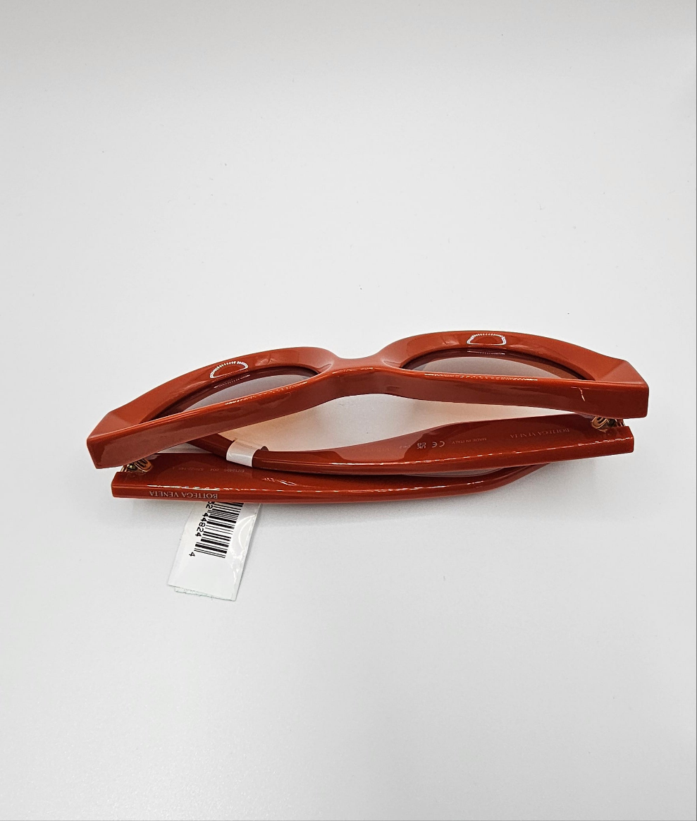 Bottega Veneta Bright Orange Women's Sunglasses BV1249S-004 53 New