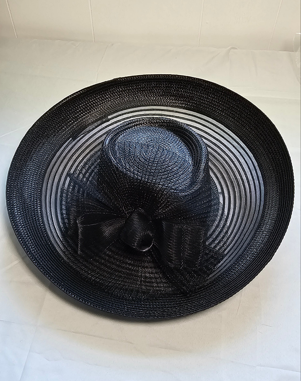 Bellissima Millinery Collection Women's Crinoline Romantic Profile Dressy Hat Black One Size