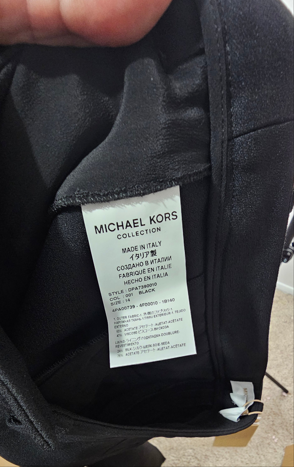 Michael Kors Haylee Double Crepe Sablé Flared Women Trousers Size 14