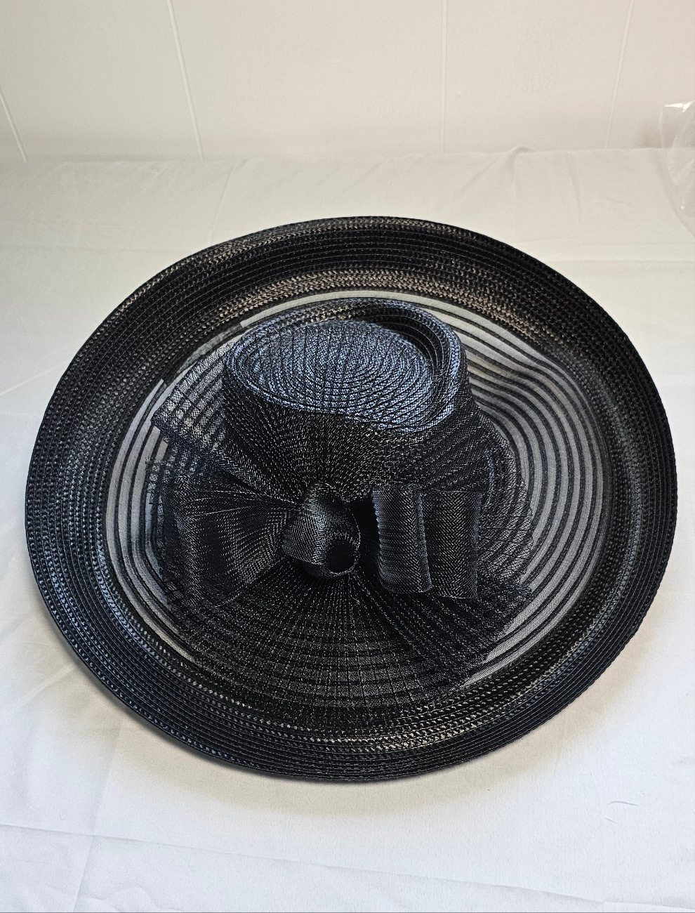 Bellissima Millinery Collection Women's Crinoline Romantic Profile Dressy Hat Black One Size