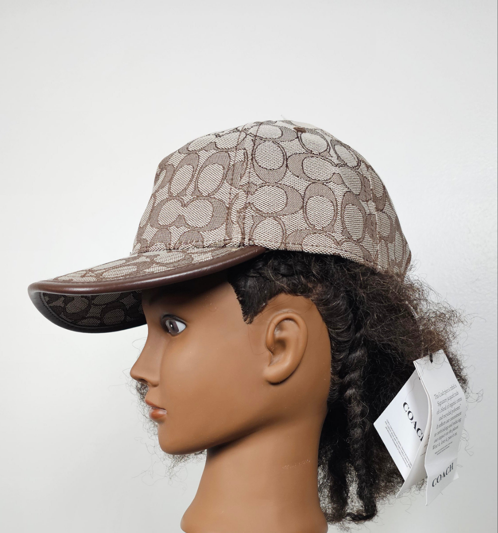 COACH Jacquard C Stone Saddle Women's Signature One Size Adjustable Baseball Hat