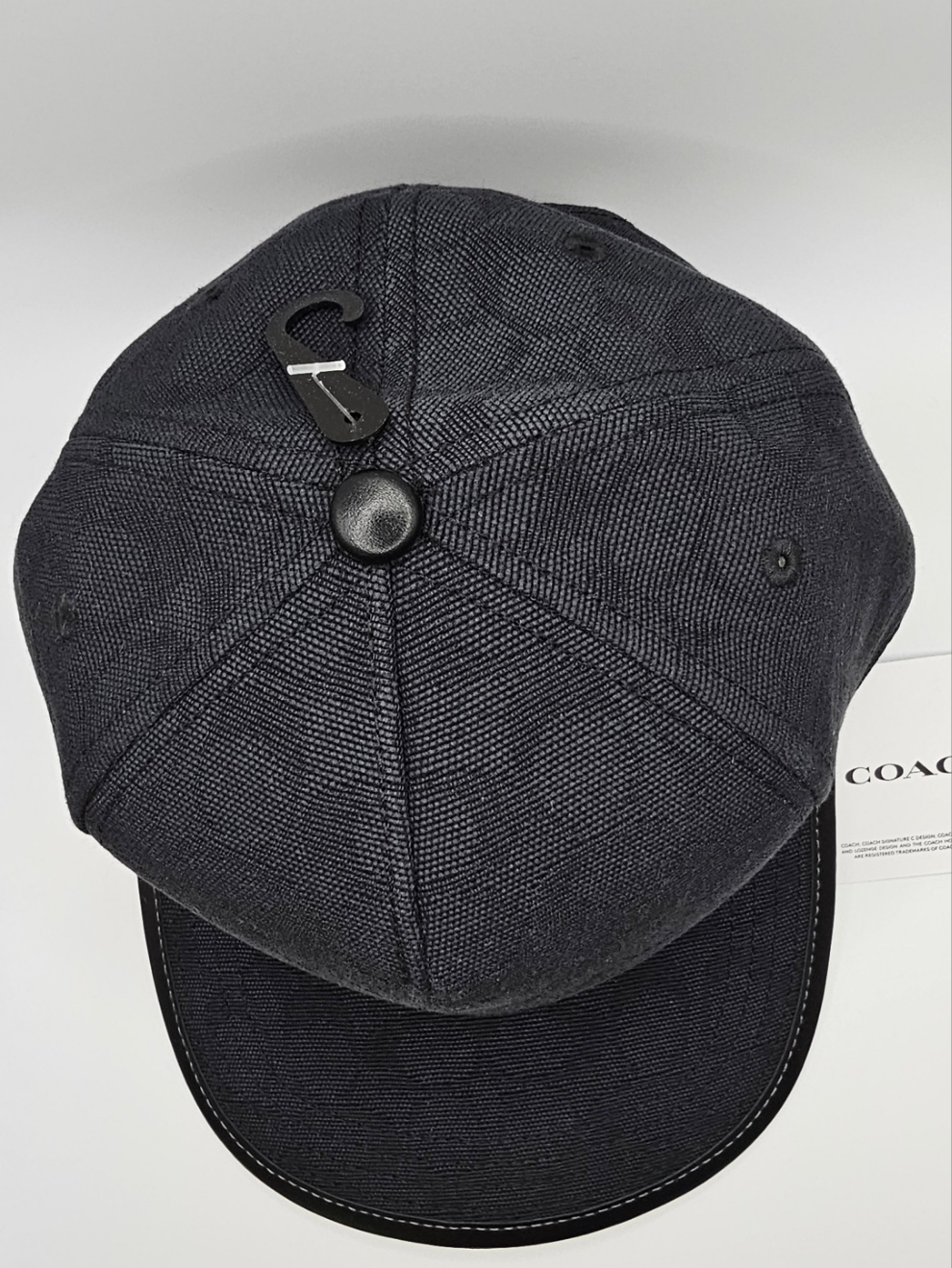 COACH Women's Signature C Jacquard Black Canvas Multiple Sizes