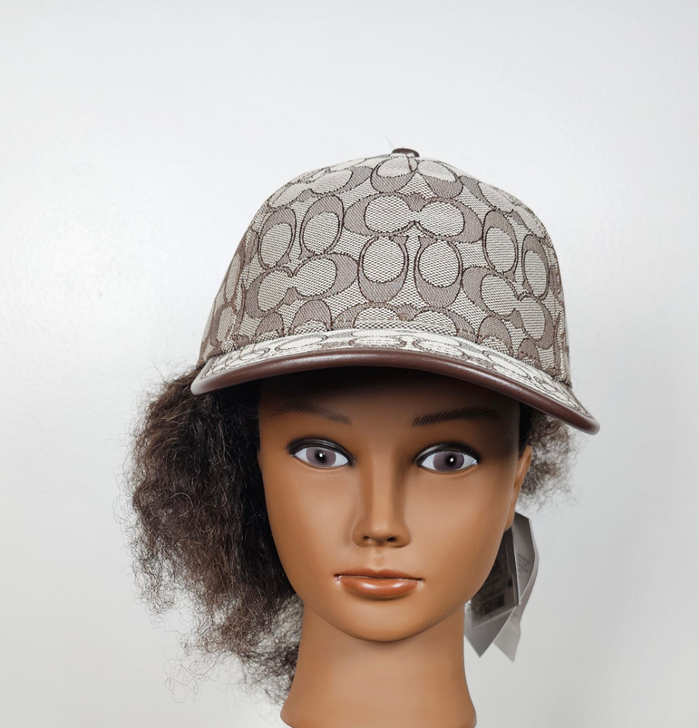 COACH Jacquard C Stone Saddle Women's Signature One Size Adjustable Baseball Hat