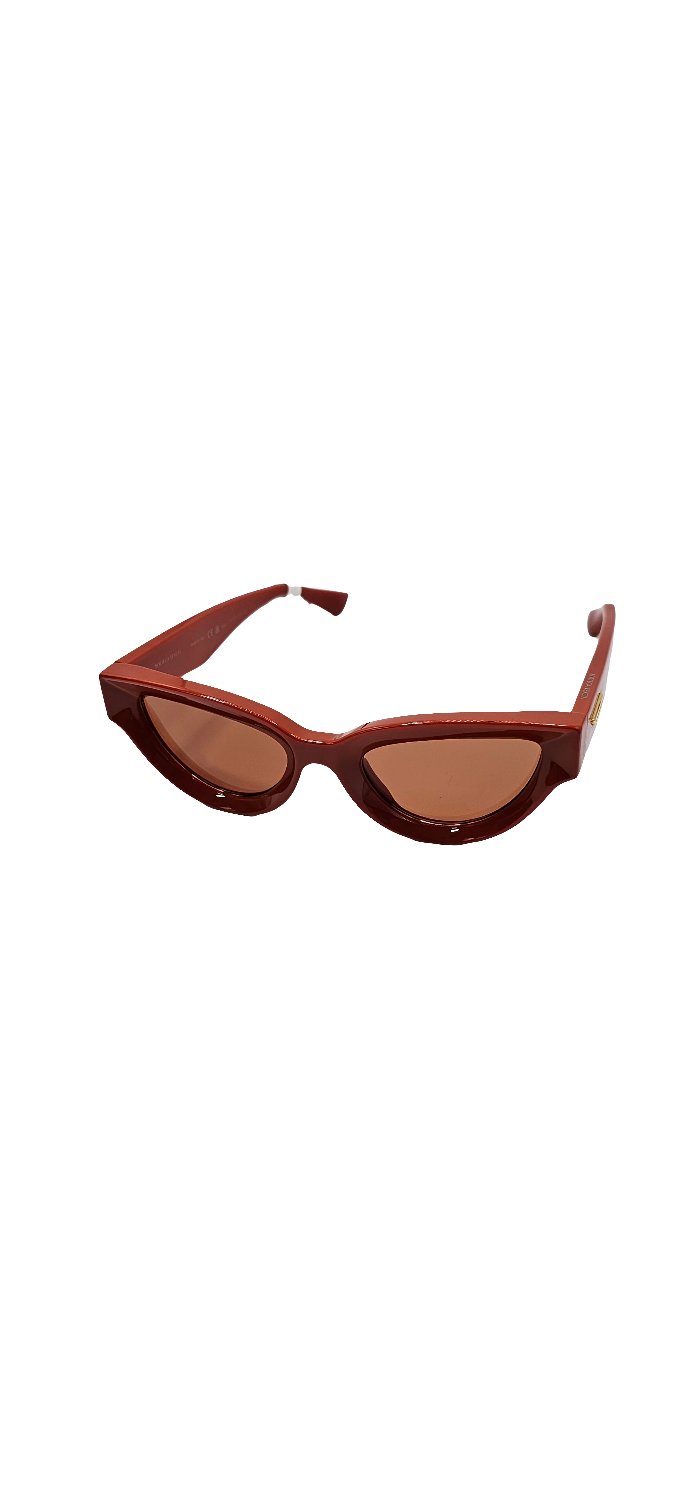Bottega Veneta Bright Orange Women's Sunglasses BV1249S-004 53 New
