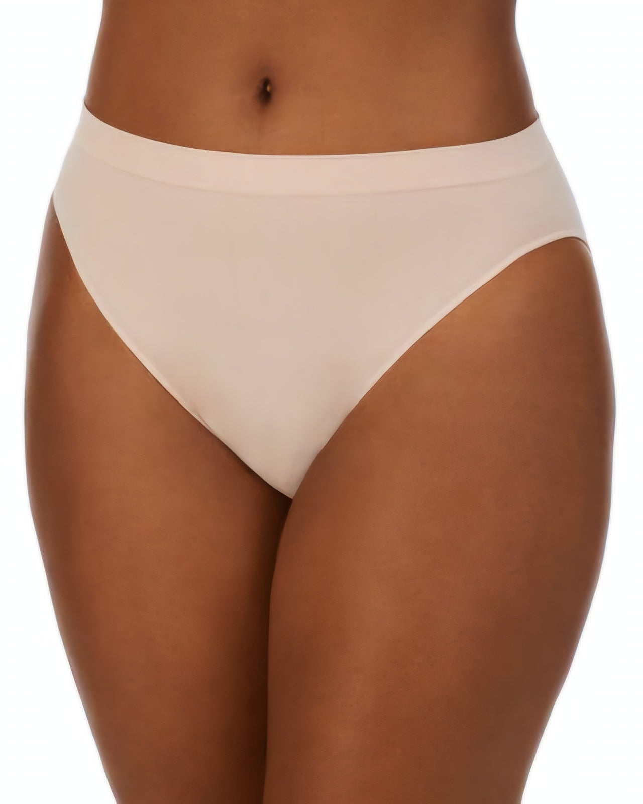 On Gossamer Cabana Cotton Seamless High Cut Brief Underwear - G0321 ( Black,White,LT Brown) Size S,L,XL