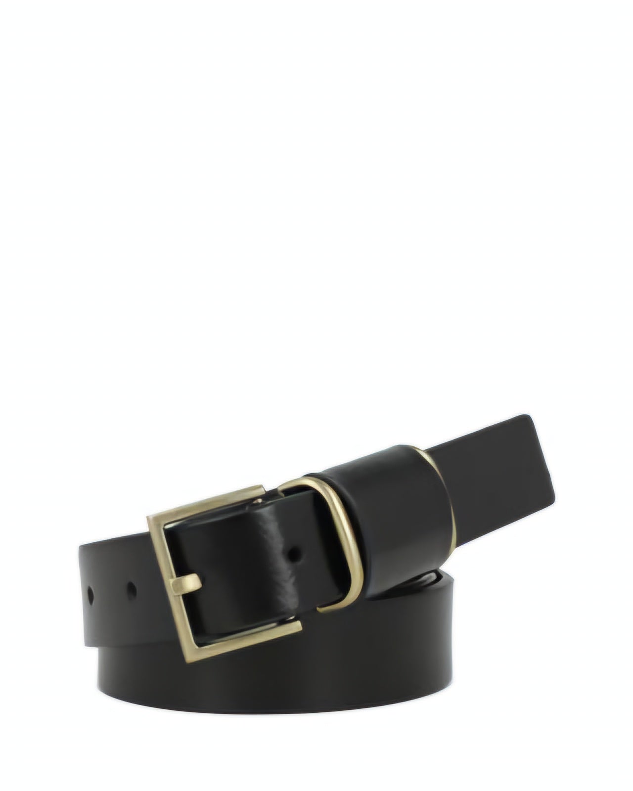 AllSaints Women's 30MM Multi Loop Belt – Black, Size XL – 100% Cow Leather