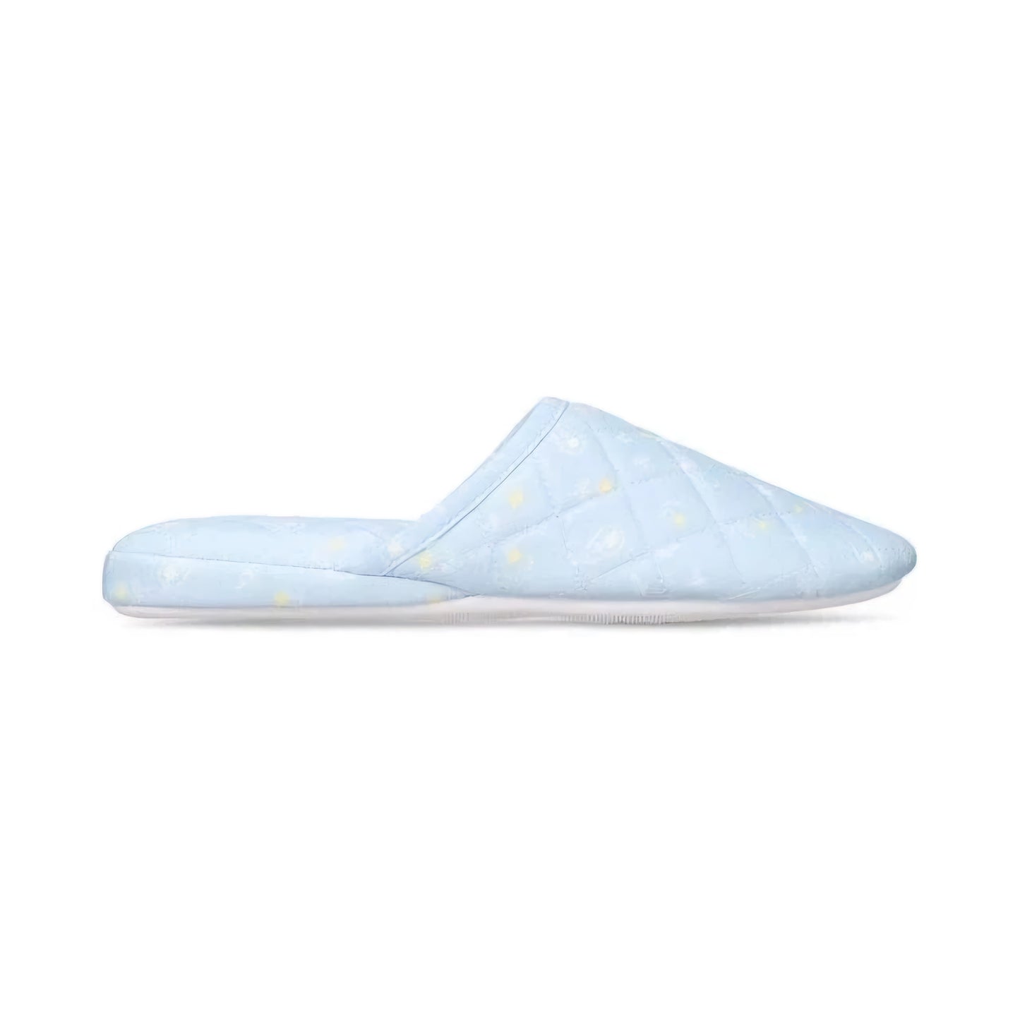 Charter Club Women's Quilted Paisley Floral Slippers – Blue – Size M (7-8)
