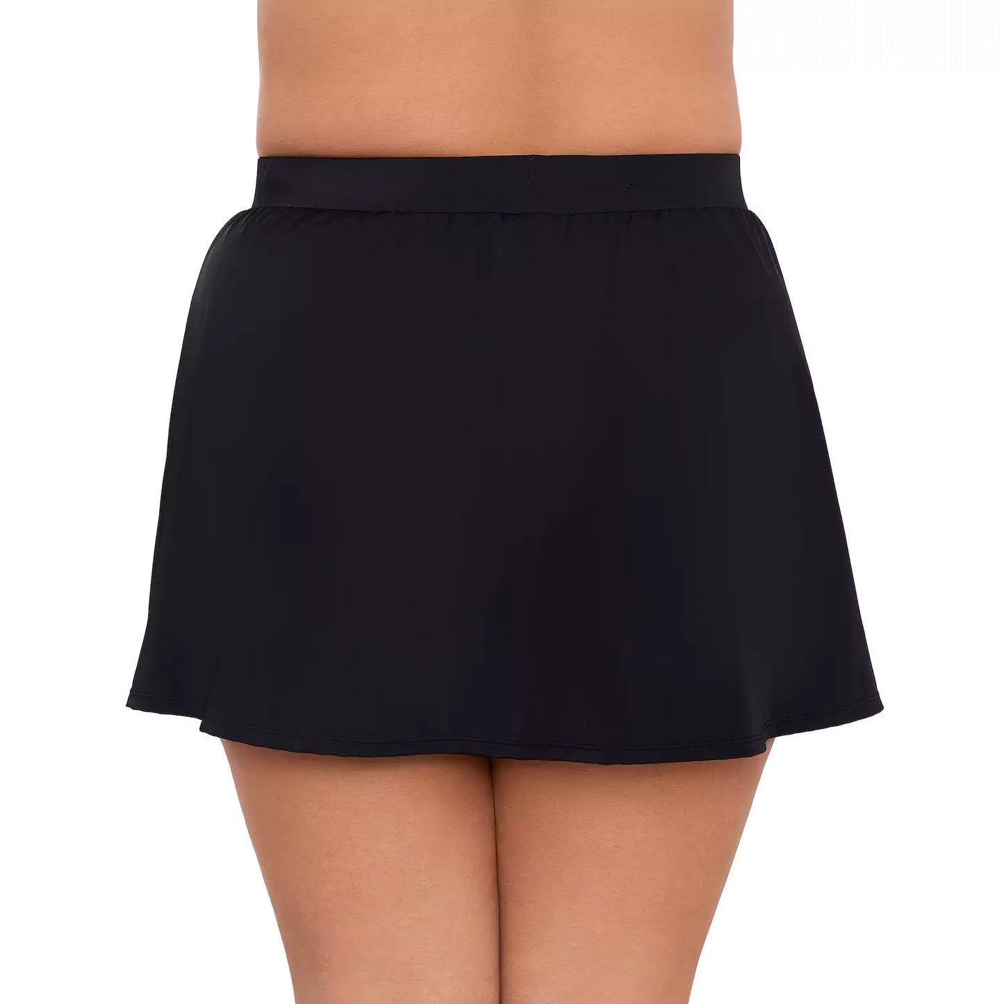 Swim Solutions Plus Size Solid Swim Skirt – Black (Sizes 20W, 24W)