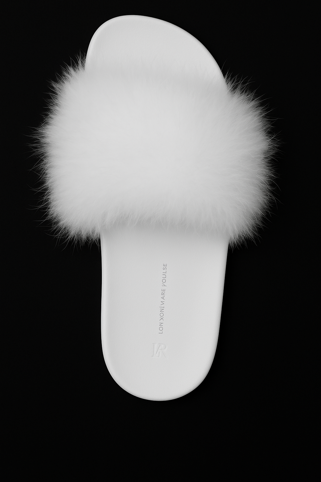 I.N.C International Concepts Women's Marabou Pool Slides - Black or White - S(5-6), XL(11-12)