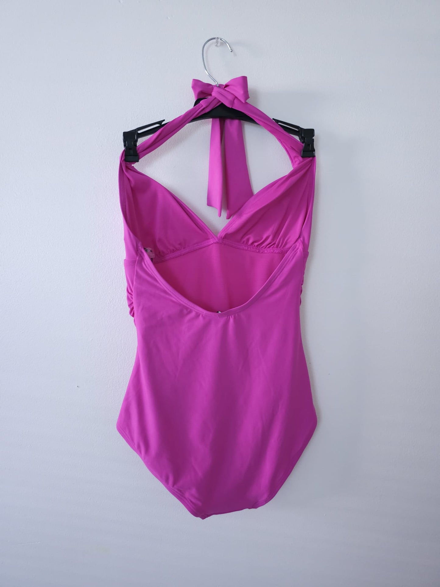 DKNY Women's Tie-Back Halter-Style Carnation Pink