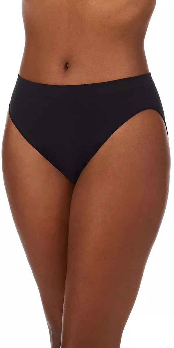 On Gossamer Cabana Cotton Seamless High Cut Brief Underwear - G0321 ( Black,White,LT Brown) Size S,L,XL