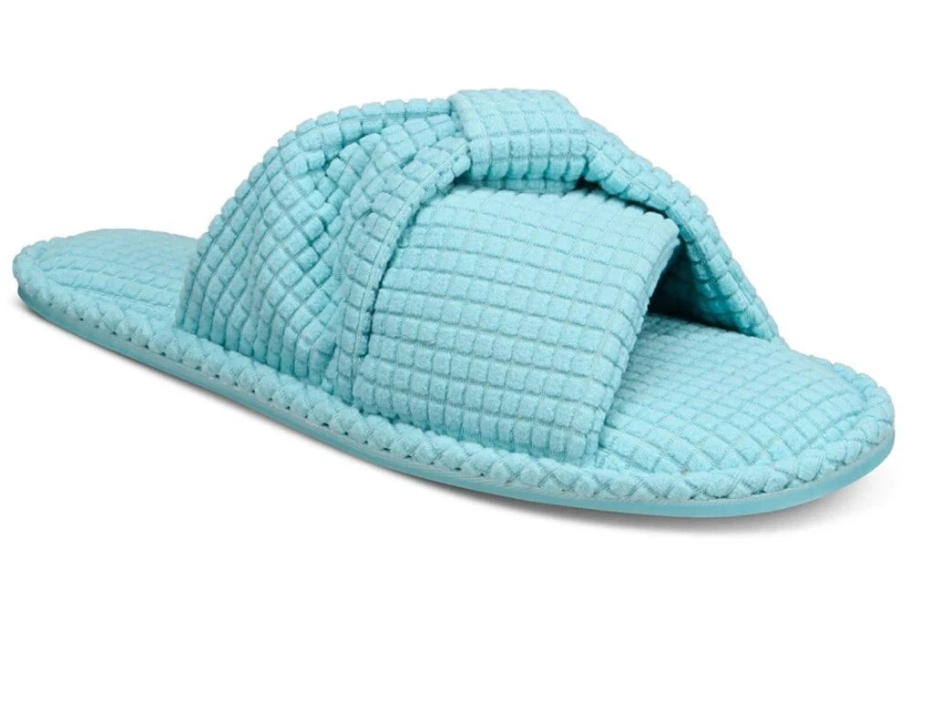 Charter Club Women's Knot-Top Slide Slippers with Memory Foam | Multiple Colors & Sizes