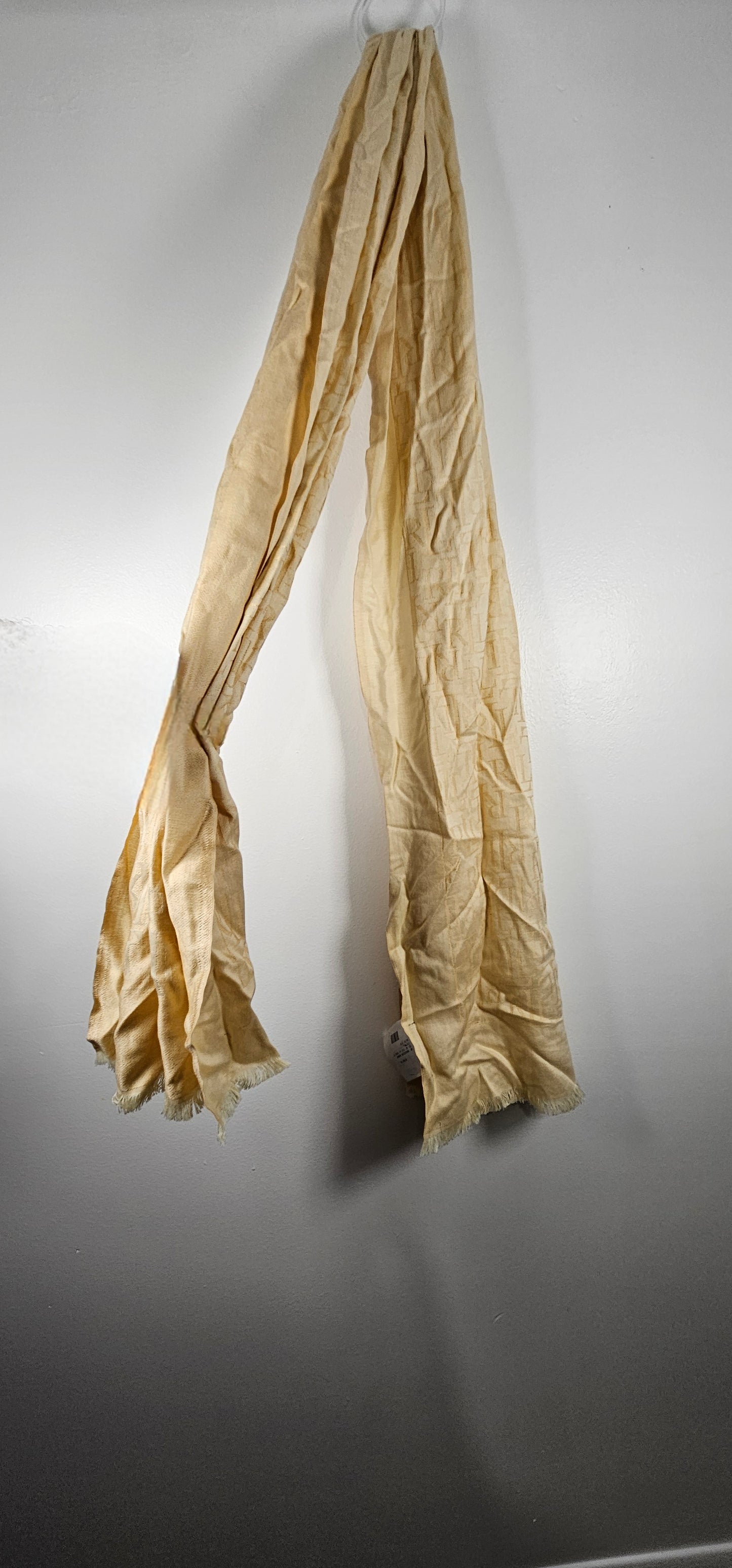 Lauren Ralph Lauren Women's Monogram Lightweight Jacquard Wrap Scarf in cream