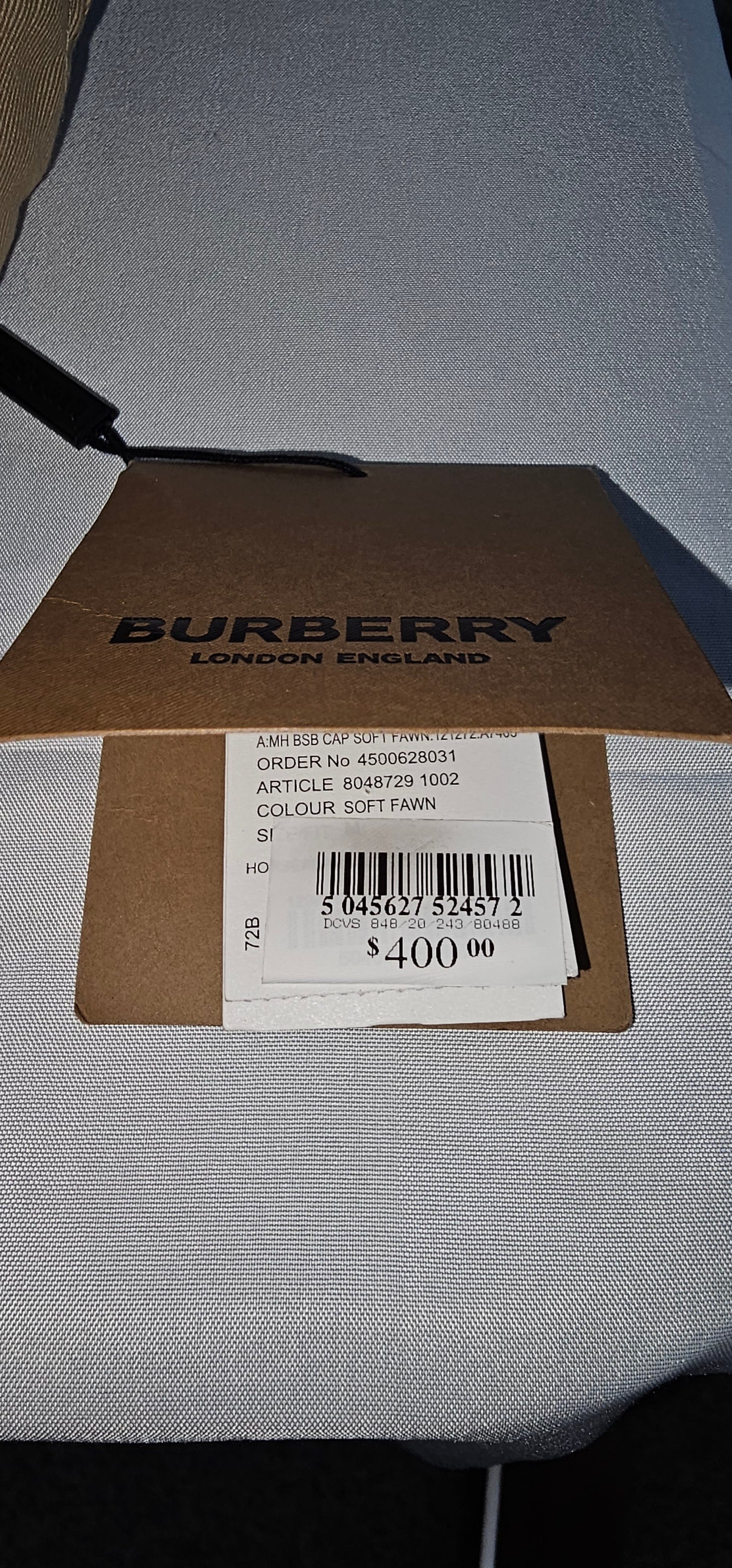 Burberry Tan/Soft Fawn Baseball Cap Size M