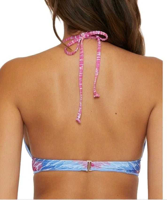 Becca Women's Joshua Tree Halter Bikini Top - Multicolor - Size Medium (B), Large, or D-Cup