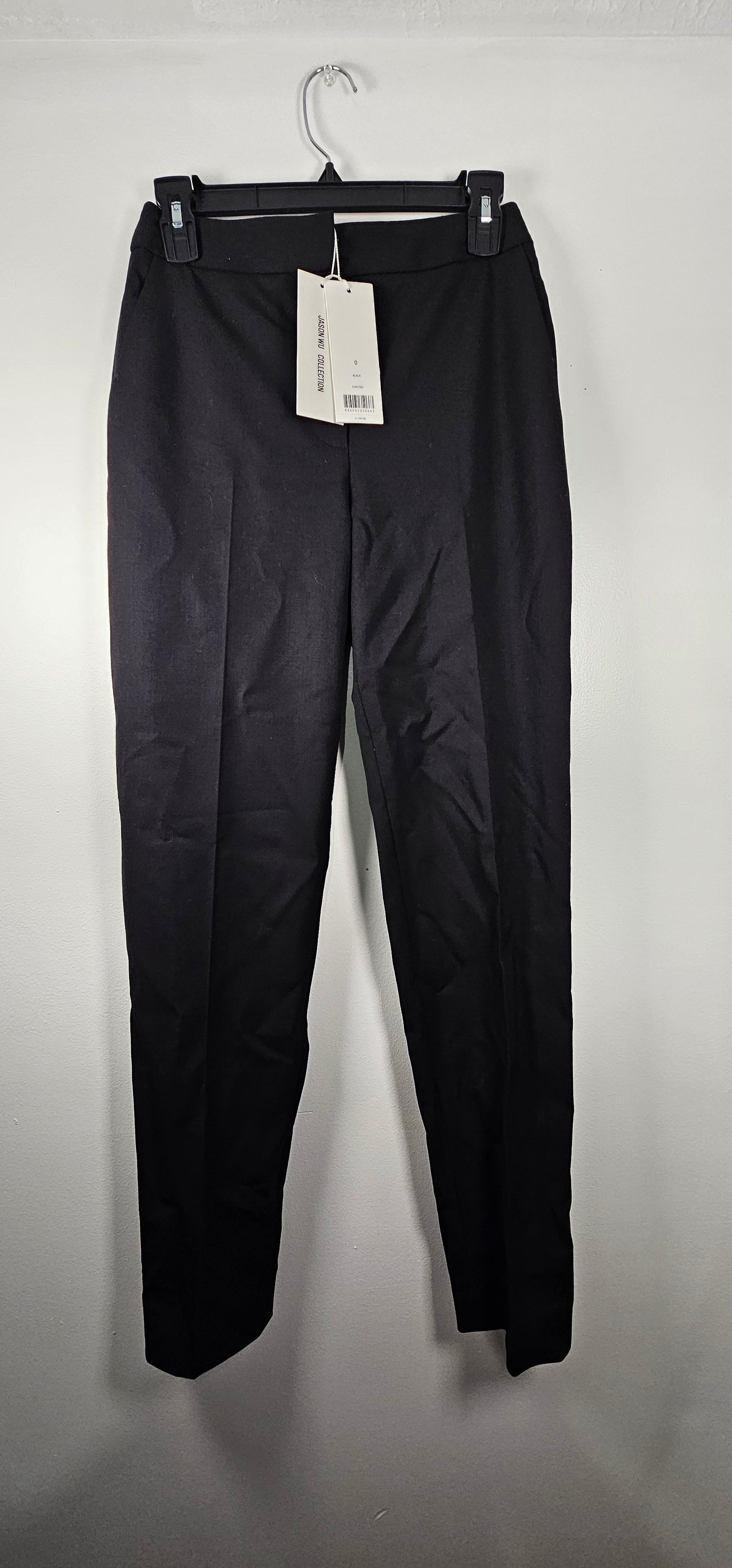 $1395 Jason Wu Tailored High-Waisted Wool-Blend Pants Size 0