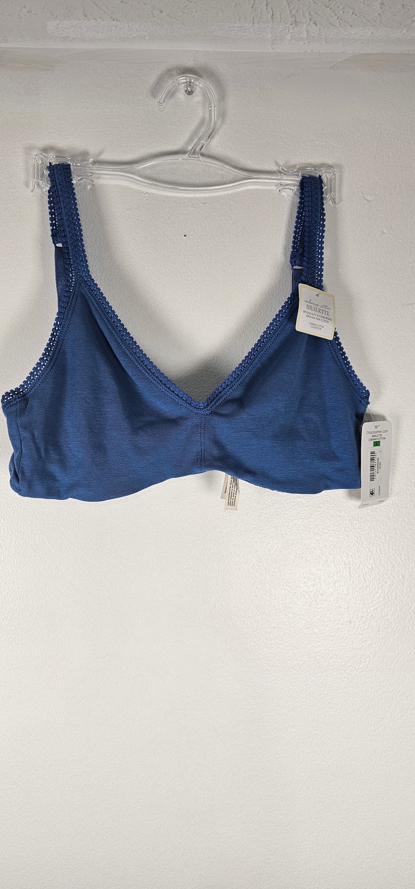 On Gossamer Cabana Cotton Blend Stretch Bralettes MULTIPLE SIZES & COLORS