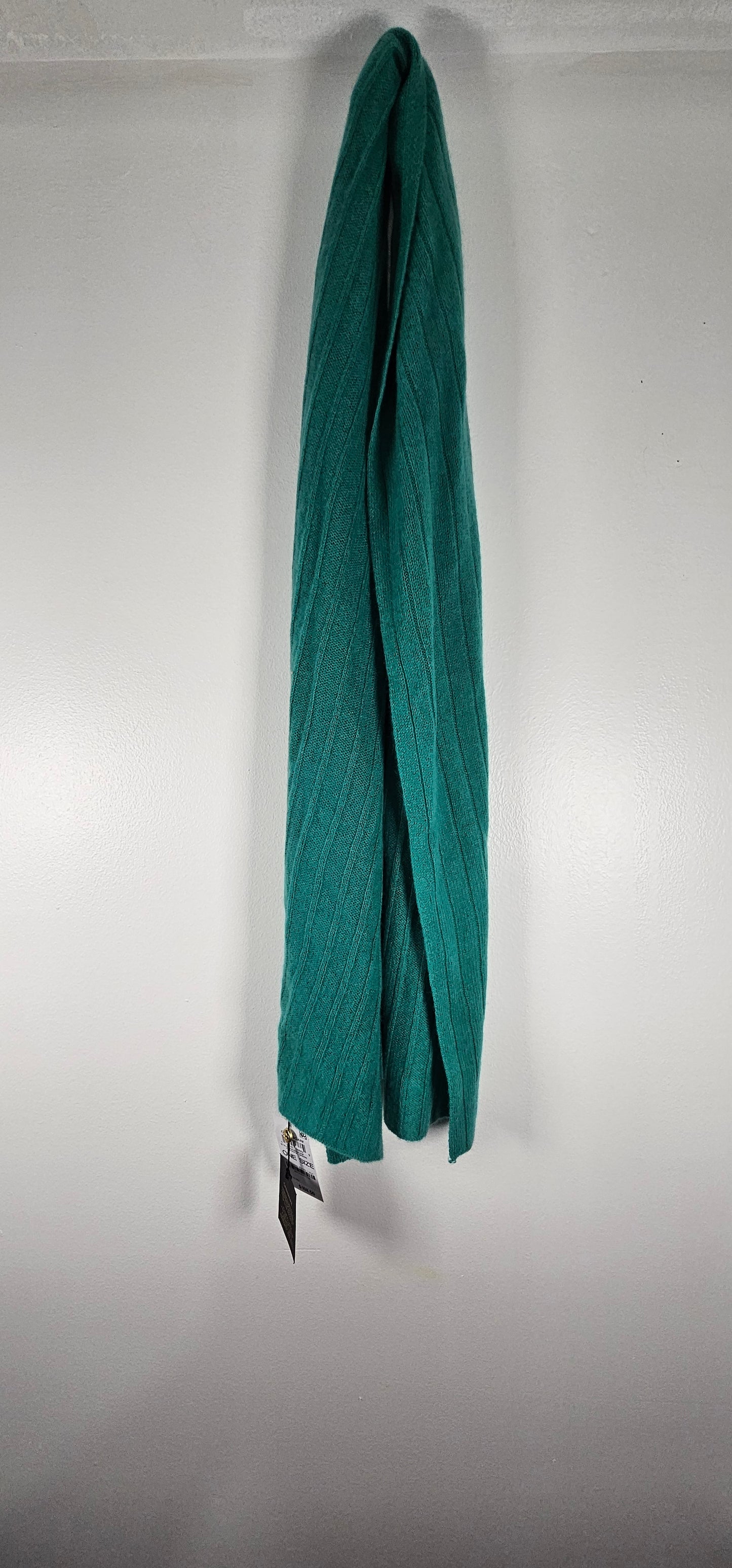 Charter Club 100% Cashmere Women Peacock Green Scarf ONE-SIZE