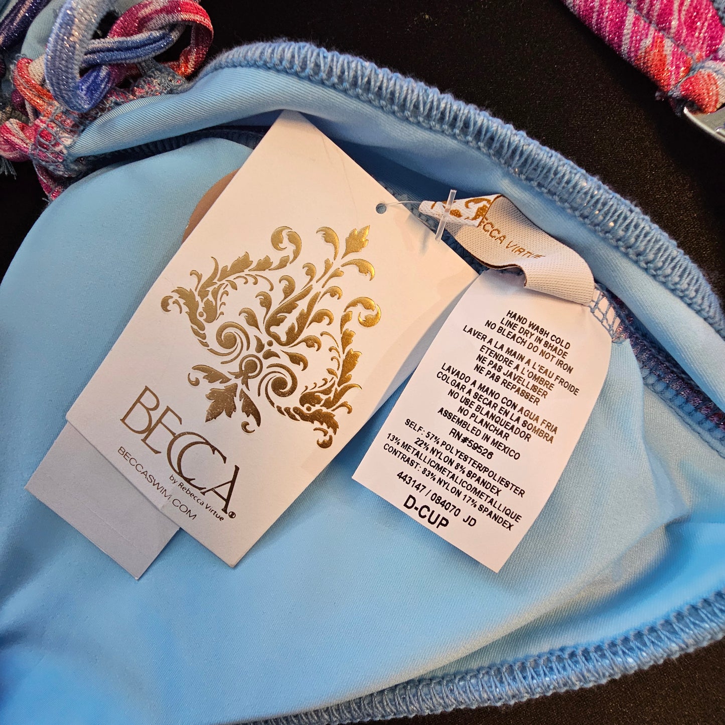 Becca Women's Joshua Tree Halter Bikini Top - Multicolor - Size Medium (B), Large, or D-Cup