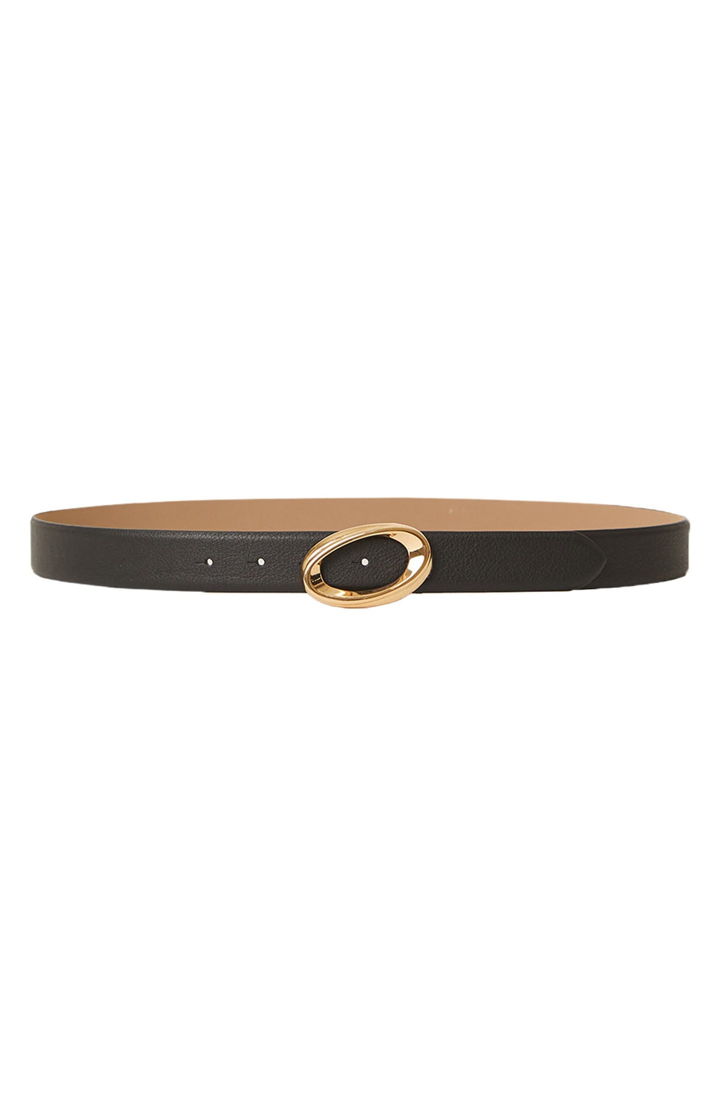 B-Low The Belt Gracie Women's Leather Belt – Black with Gold Oval Buckle XL