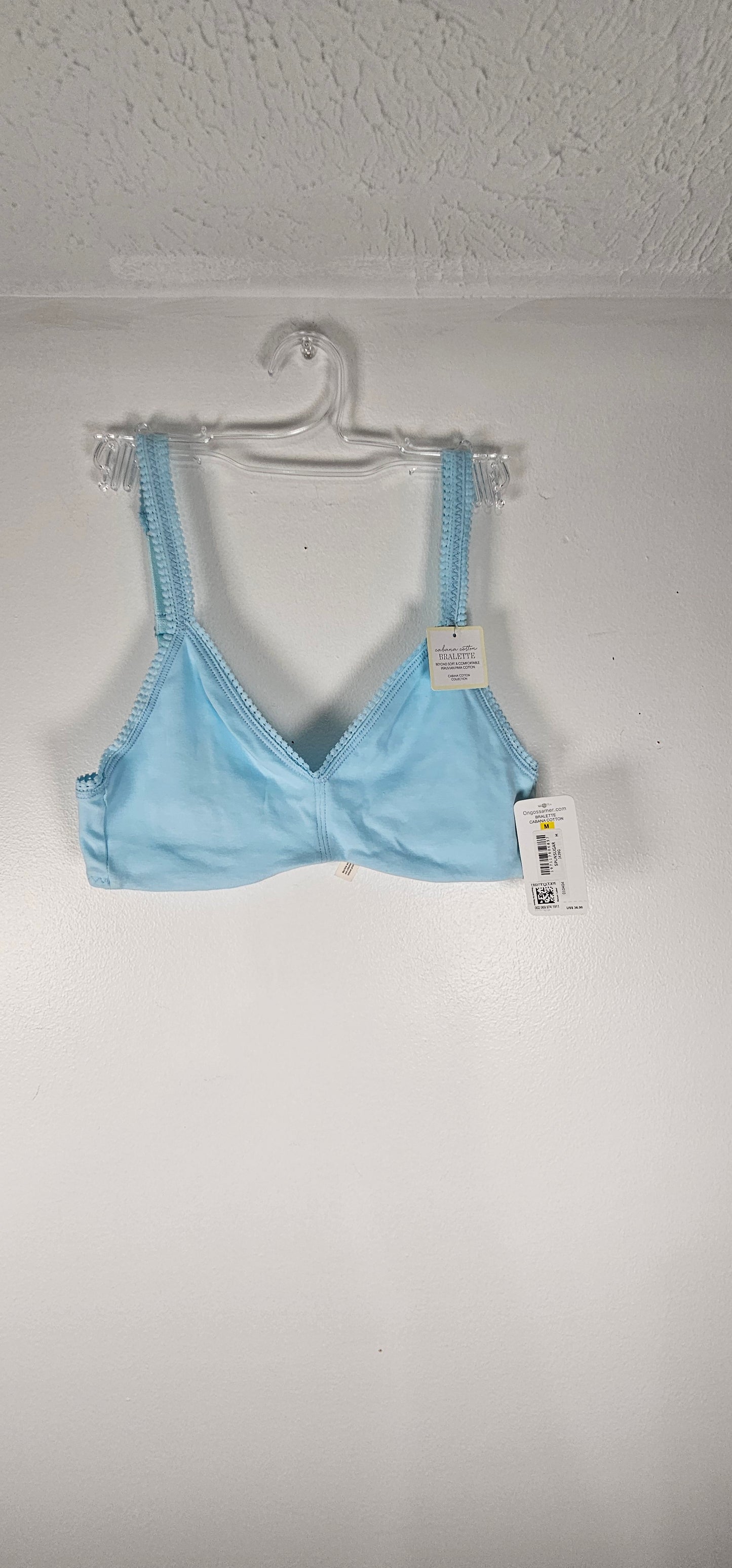 On Gossamer Cabana Cotton Blend Stretch Bralettes MULTIPLE SIZES & COLORS