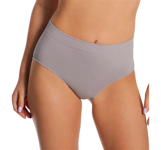 Le Mystère Seamless Comfort Brief & Hi-Cut Panty – Grey/Purple Sizes S, L, XL