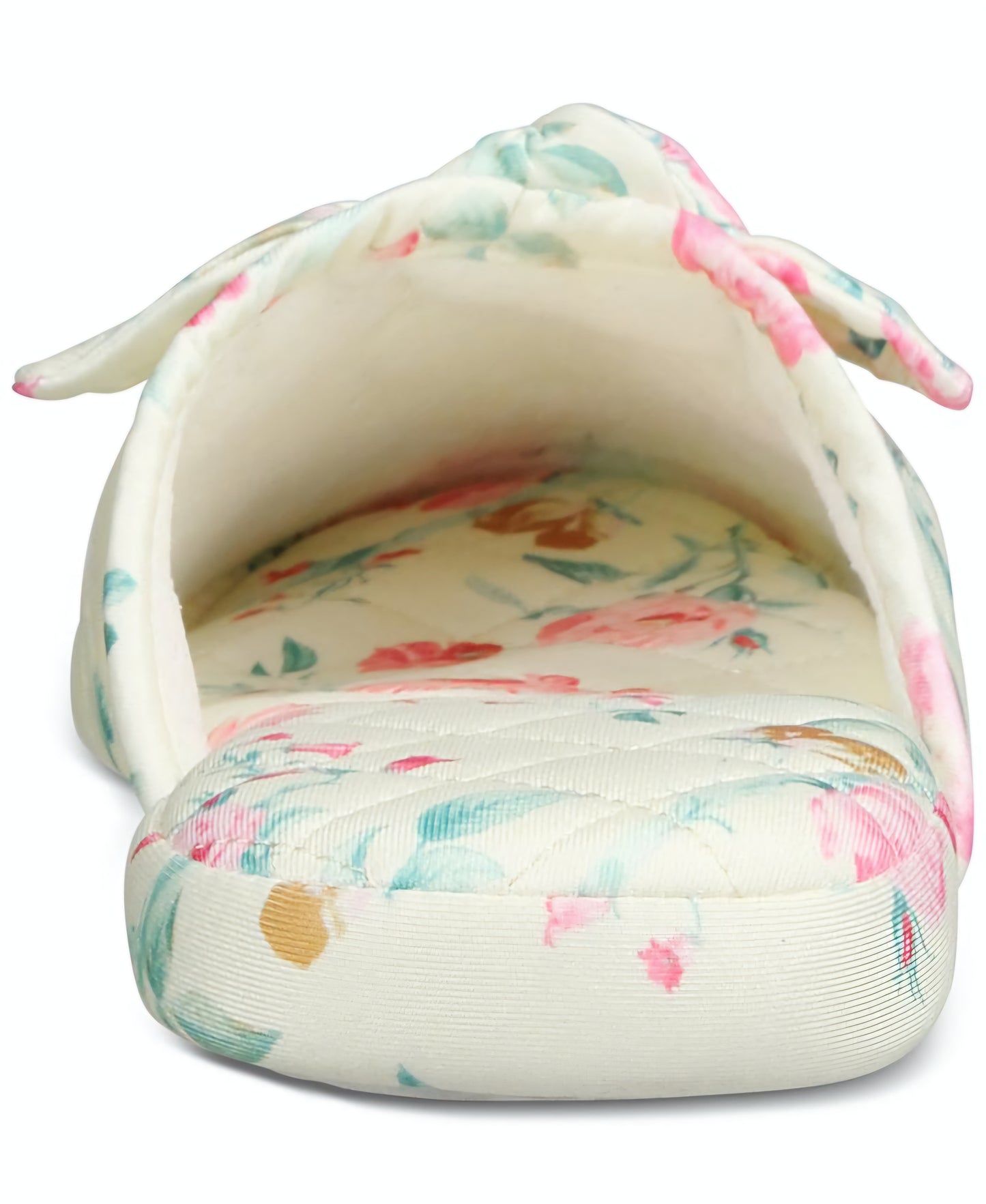 Charter Club Women’s Butterfly Floral Slippers – Yellow| Size S(6-7), M(7-8)