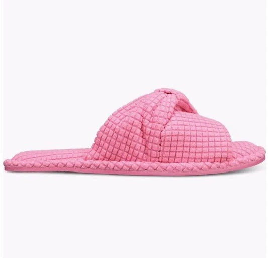 Charter Club Women's Knot-Top Slide Slippers with Memory Foam | Multiple Colors & Sizes