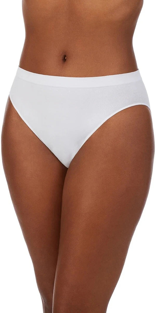On Gossamer Cabana Cotton Seamless High Cut Brief Underwear - G0321 ( Black,White,LT Brown) Size S,L,XL
